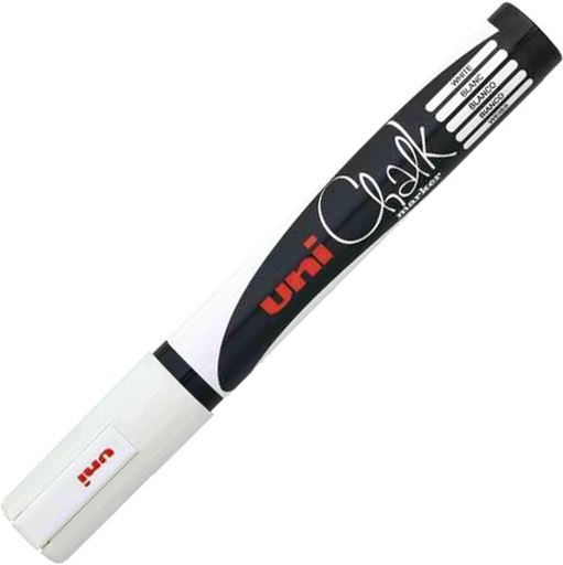 [91.156.01] Marqueur craie liquide Uni-ball PWE-5M - blanc