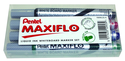 [91.220] Marqueurs Pentel Maxiflo fin, assortiment 4 couleurs