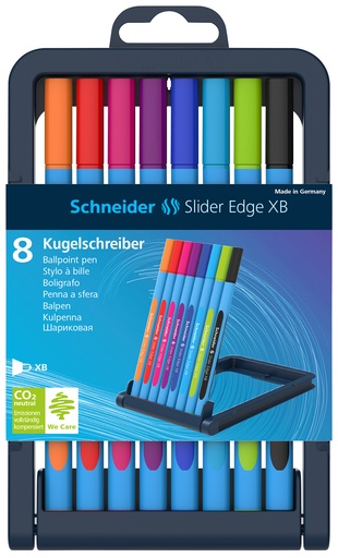 [67.297] Stylo à bille Schneider Slider Edge XB assortiment 8 couleurs