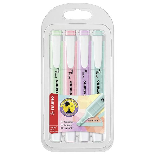 Textmarker Stabilo swing cool Sortiment Pastell