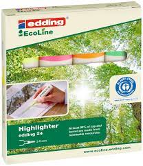 [67.375] Surligneurs edding 24 EcoLine, assortiment 4 couleurs