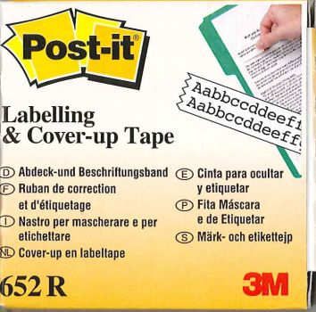 [68.483] Ruban de correction et d'étiquetage Post-it 652-H 8.4mm x 17.7m