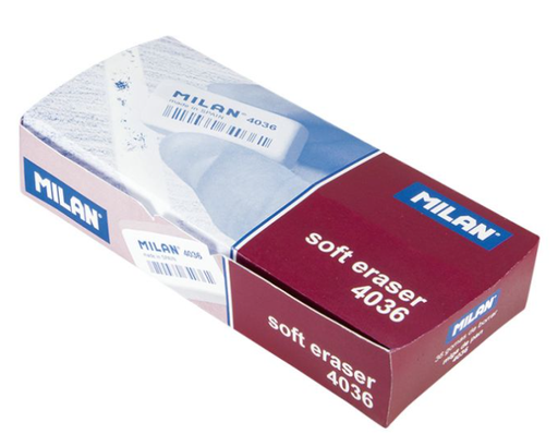 [67.167] Gommes blanches synthétiques Milan CNM 4036 (36 pièces) sans PVC