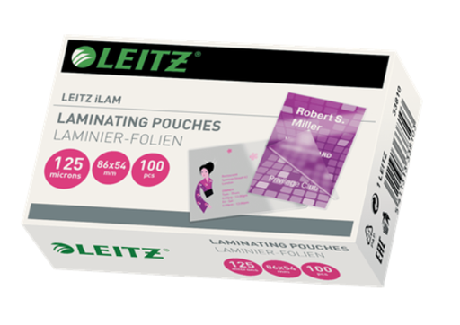 [68.217] Poches de laminage carte crédit 125 microns (100 fles)