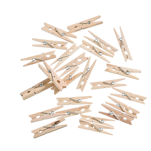 [81.377] Pincettes en bois naturel 4.5 cm