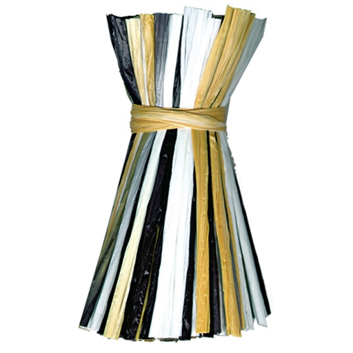 Raphia mat 30 m multicolore 