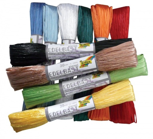 Raphia en viscose mat env. 30 m