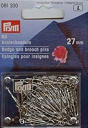 [74.118.07] Epingles pour insignes 27 mm 60 pièces
