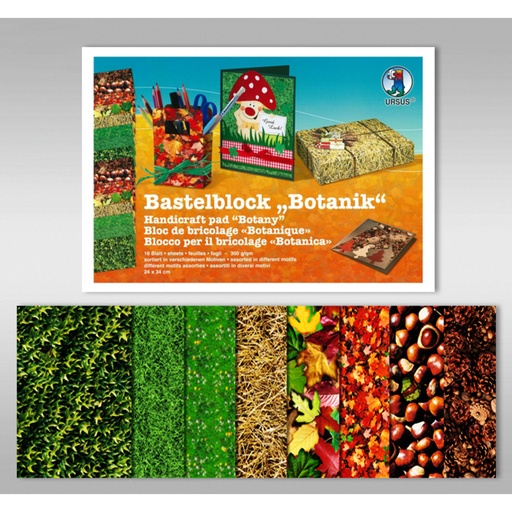 Bastelblock 18 Blatt, 24 x 34cm, 300 g/m2