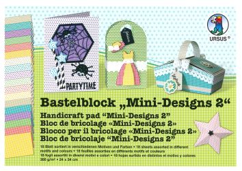 [94.531] Bloc de bricolage 300 g/m2, 24 x 34 cm 18 fles assort.Mini-Designs2