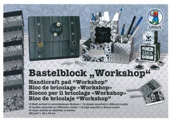 Bloc de bricolage 300 g/m2, 24 x 34 cm 18 fles assorties