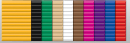 [95.106.98] Bastelwellkarton 260 g/m2 50 x 70 cm (10 Farben)