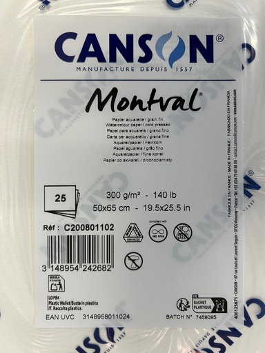 Aquarellpapier 300g/m2, 50 x 65 cm