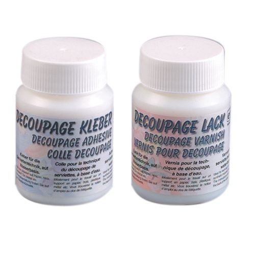 [86.910] Decoupage set avec colle et vernis 2 x 100 ml