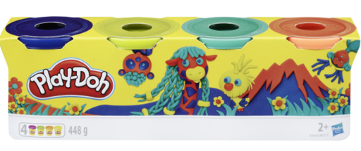 [82.108] Pâte à modeler Play-Doh 4 pots Wild