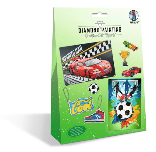 [74.169] Painting Sticker "Creative-Set Sport"-pierres de diamant assorties en couleurs différentes