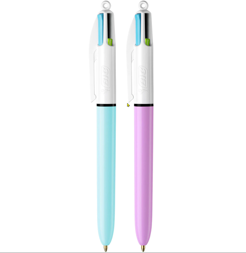 Stylo à bille Bic, rétractable 4 Colours Fun