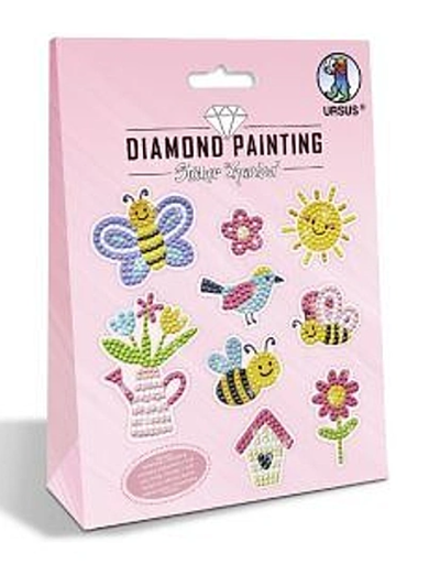 [74.167] Diamond Painting Sticker «Garden» Diamantensteine sortiert in verschiedenen Farben