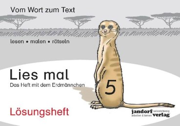 [CS978-3-939965-86-2] Lies mal 5 - Das Heft mit dem Erdmännchen. Lösungsheft