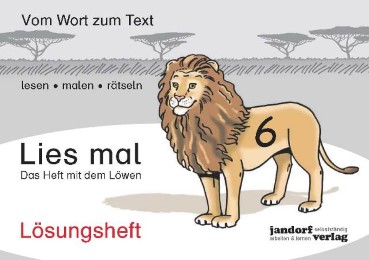 [CS978-3-939965-87-9] Lies mal 6 - Das Heft mit dem Löwen. Lösungsheft