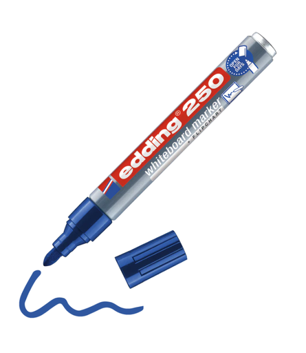 [91.120.13] Marqueurs edding 250 bleu 10 pces