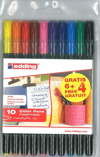 [86.788] Faserschreiber edding 1200, 10er-Set