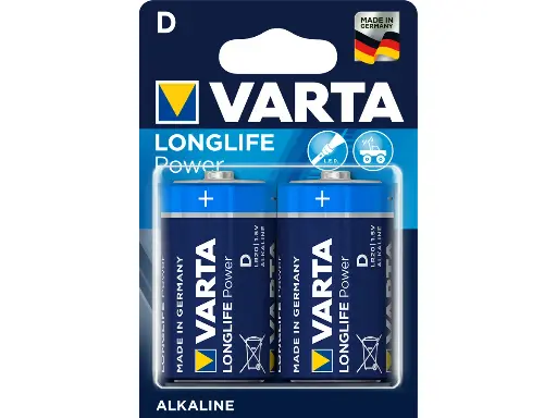 [69.421] Piles VARTA Longlife Power D/LR20 1.5V (2 pièces)