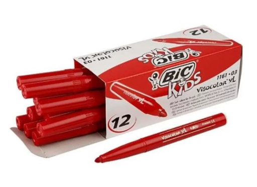 Feutres Bic Visacolor XL (bte de 12 pièces)