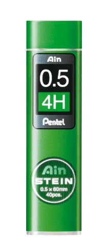 [67.211.4H] Mines polymer 4H 0.5mm  Pentel emballage 40 mines