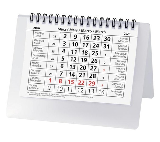 [AG491512] Calendrier de table Desktop Basic 2026