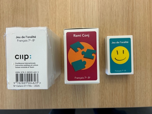 [11587] Français 7-8e, lot de 2 jeux de cartes Oralité - RamiConj  (CATARO 011794)