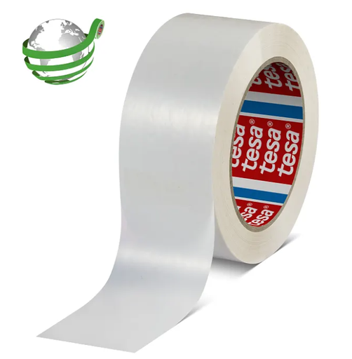 [89.108.132] Bande d'emballage tesa® PET recyclé transparent 132 m : 50 mm 