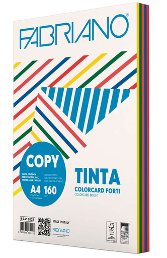 [62.401] Fotokopierpapier A4 160 gm2, 5 intensive Farben (100 Blatt)