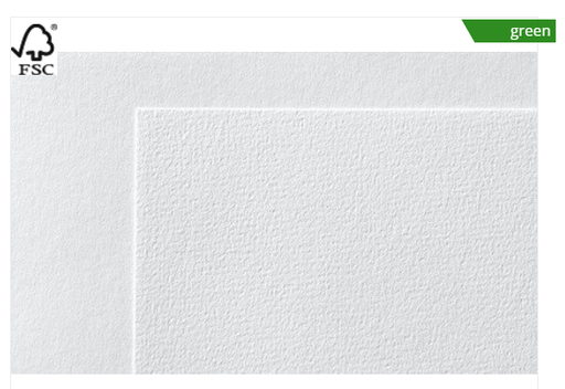 [CS04.01.14] Papier à dessin A4 blanc  granuleux sur une face 180 g/m2, sorte 1, 100 feuilles