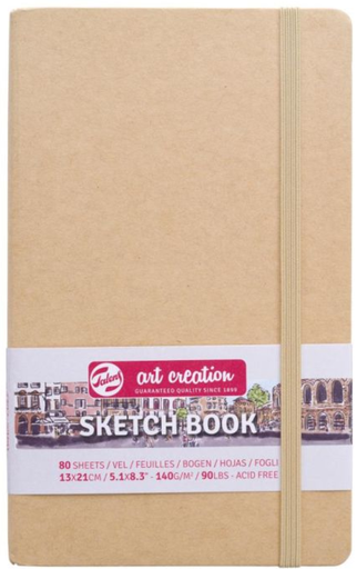 [94.979] Bloc  à  esquisse Sketch Book kraft 80 fles,140g/m2, 13 x 21 cm
