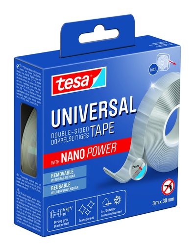 [68.441] Doppelseitiges Klebeband tesa® Nano Power 3m x 30 mm