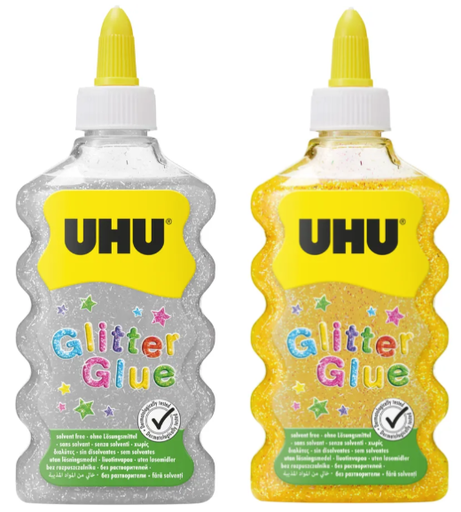 Glitter Glue UHU Maxi 185g / 177ml