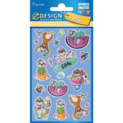 [94.963] Stickers Faultiere