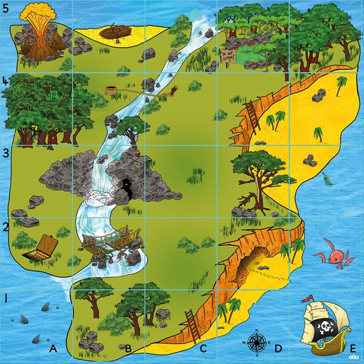 [20012] Tapis pour Bee-Bot : L'île aux trésors