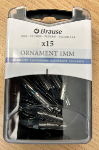 Ornamentfedern Braus (15 Stück)