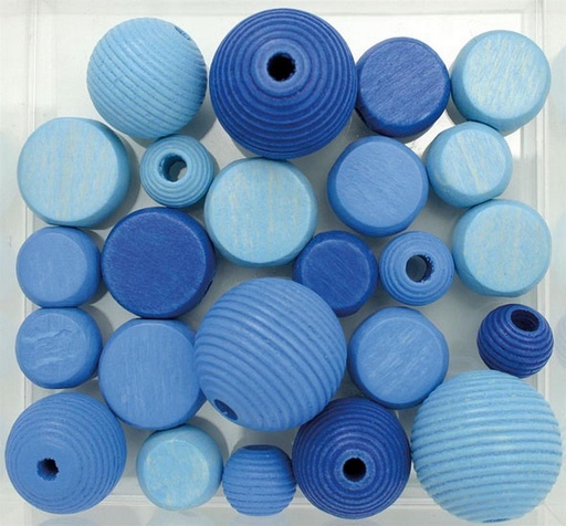Perles en bois ø 9-12 mm 