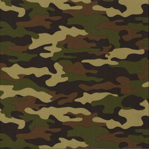 [71.275.307] Coton camouflage imprimé largeur 150 cm 