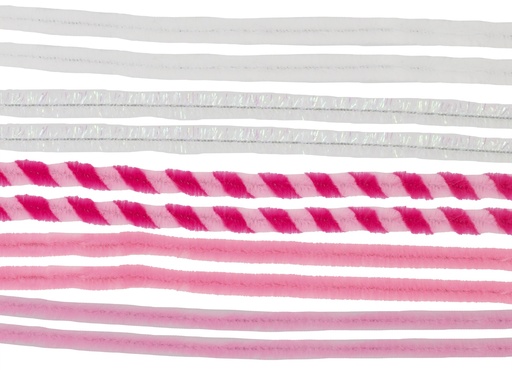 Biegeplüsch ø 8 mm 50 cm Mix 10 Stk.