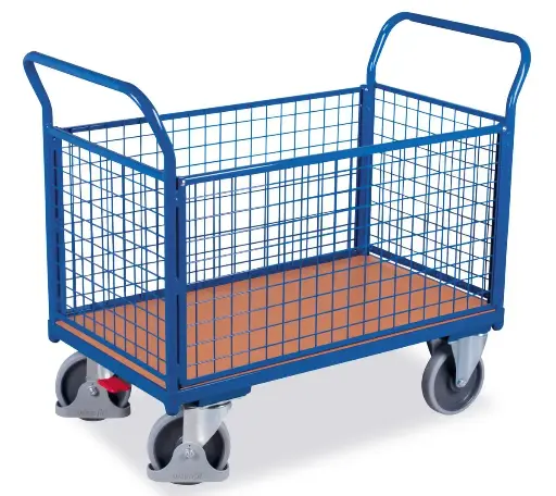 [DSA203011] Gitter-Vierwandwagen, Traglast 500 kg, Ladefläche 970 x 660 mm