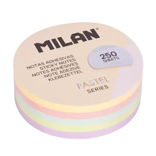 [68.206] Haft-Notizzettel rund pastell 67 mm (400 Blatt)
