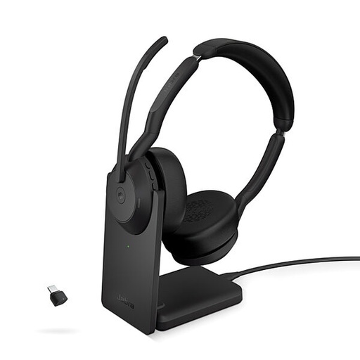 [60.025] Headset Evolve2 55 MS Stereo ANC (USB-C) inkl. Ladestation