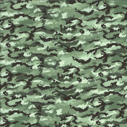 Coton camouflage imprimé largeur 145 cm