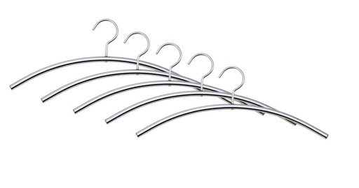 [DSA500405] Kleiderbügel aus Stahl, silber - 5 Stück