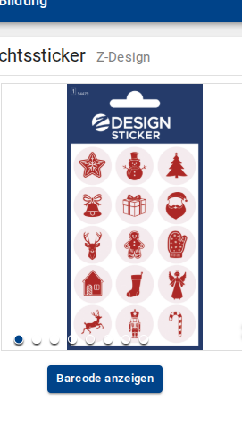 [94.985] Stickers motifs de Noël rouges