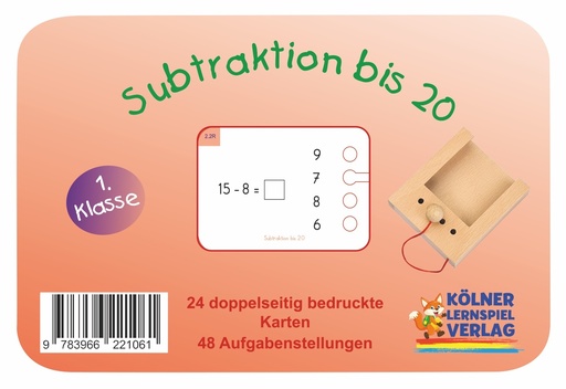 [CS978-3-96622-106-1] Lochkasten. Subtraktion bis 20
